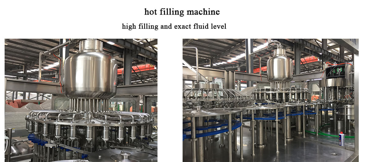 hot filling part of juice filling machine