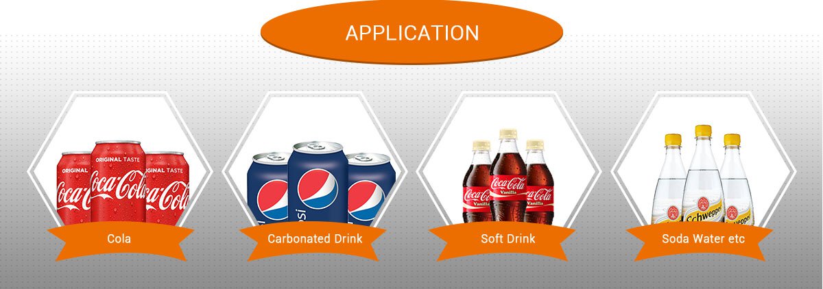 Application of carbonated soft drink filling machine