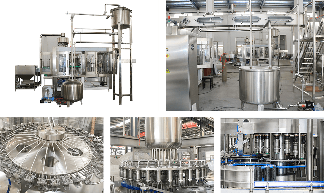 Washing-Filling-Capping 3 in 1 Juice Filling Machine
