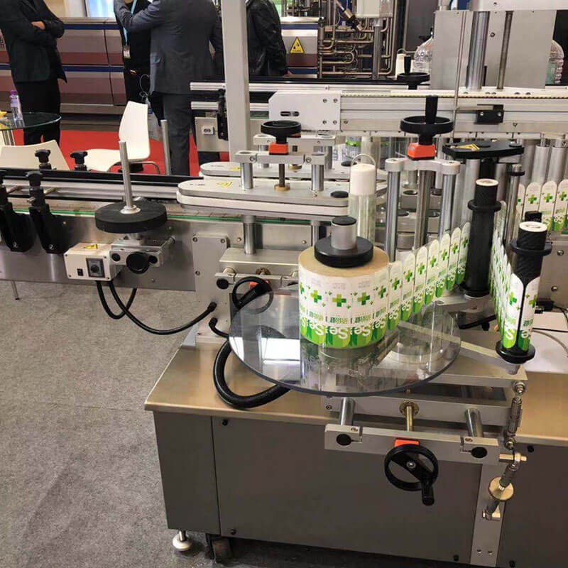 Automatic Flat Round Bottle Adhesive Sticker Double Side Labeling Machine Price