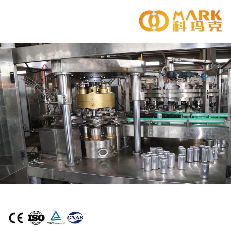 Automatic 330ml 3000cans Per Hour Craft Beer Beverage Juice Aluminum Can Filling Sealing Machine / Beer Canning Equipment Line