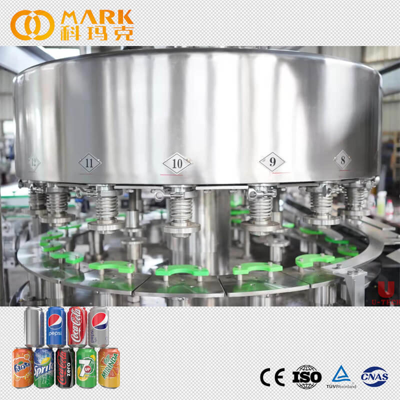 Automatic 330ml  Energy  Beverage Juice Aluminum Can Filling Sealing Machine / Canning Equipment Line